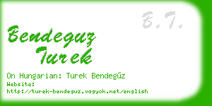bendeguz turek business card
